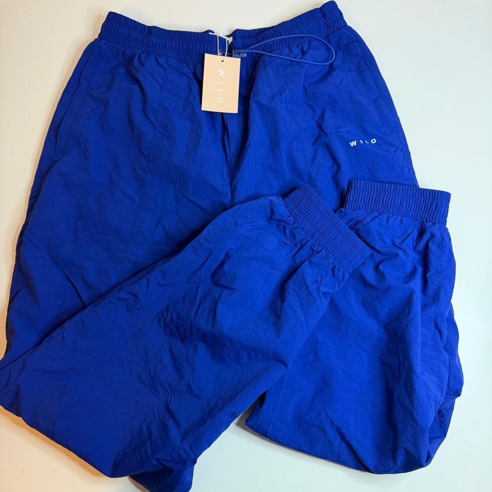 Wilo Women's Blue Track Pants - Picture 1 of 10